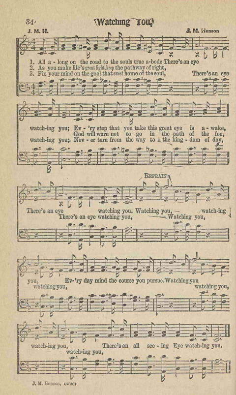 Home Gospel Songs: A Collectioni of Gospel Songs for Church, Sunday School, Evangelistic Meetings and All Relgious Gatherings page 34