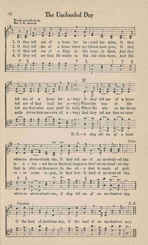 Home Gospel Songs: A Collectioni of Gospel Songs for Church, Sunday School, Evangelistic Meetings and All Relgious Gatherings page 37