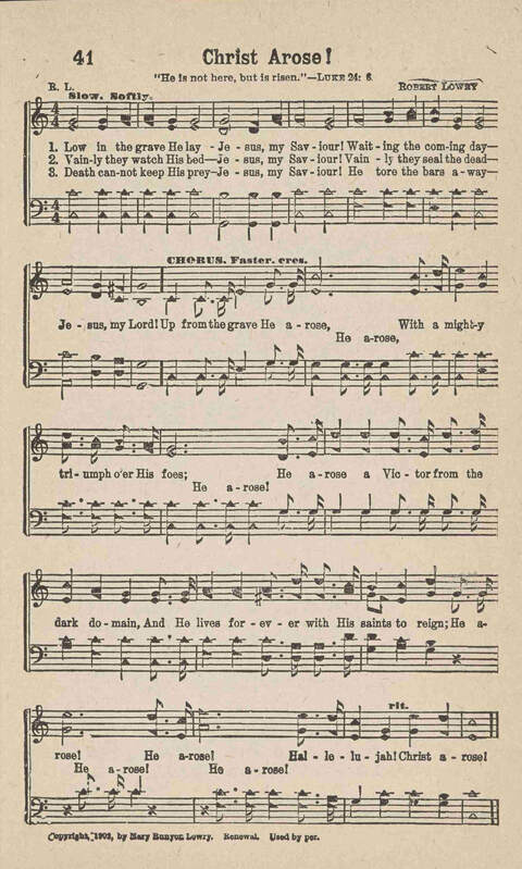 Home Gospel Songs: A Collectioni of Gospel Songs for Church, Sunday School, Evangelistic Meetings and All Relgious Gatherings page 41