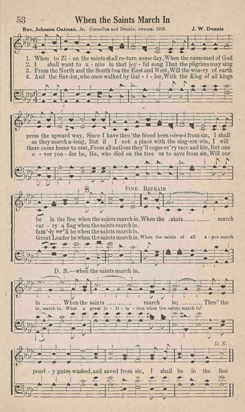 Home Gospel Songs: A Collectioni of Gospel Songs for Church, Sunday School, Evangelistic Meetings and All Relgious Gatherings page 53