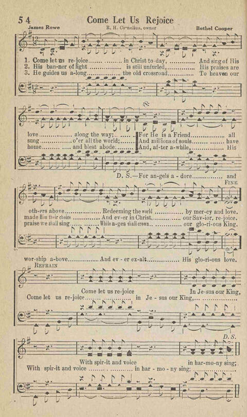 Home Gospel Songs: A Collectioni of Gospel Songs for Church, Sunday School, Evangelistic Meetings and All Relgious Gatherings page 54