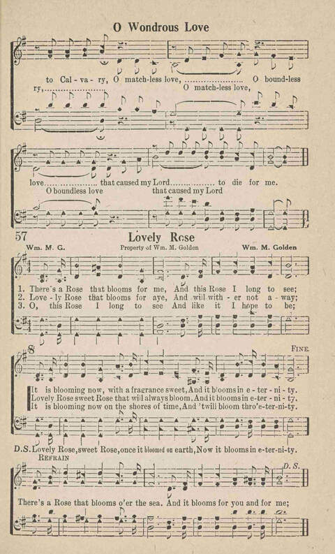 Home Gospel Songs: A Collectioni of Gospel Songs for Church, Sunday School, Evangelistic Meetings and All Relgious Gatherings page 57
