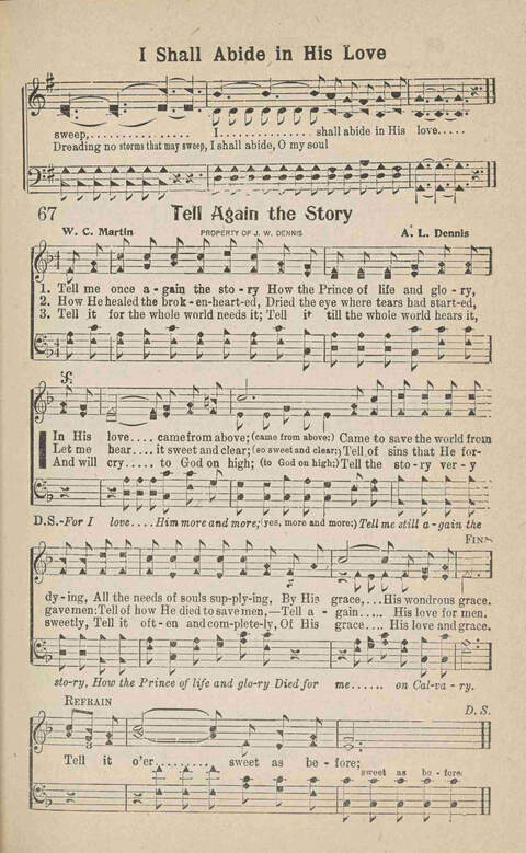 Home Gospel Songs: A Collectioni of Gospel Songs for Church, Sunday School, Evangelistic Meetings and All Relgious Gatherings page 67