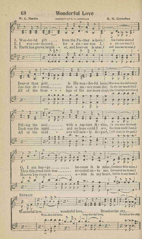 Home Gospel Songs: A Collectioni of Gospel Songs for Church, Sunday School, Evangelistic Meetings and All Relgious Gatherings page 68