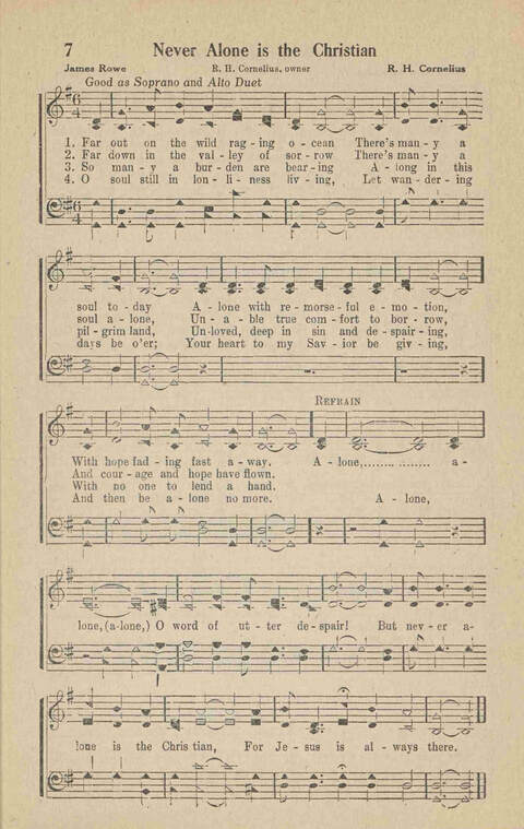 Home Gospel Songs: A Collectioni of Gospel Songs for Church, Sunday School, Evangelistic Meetings and All Relgious Gatherings page 7