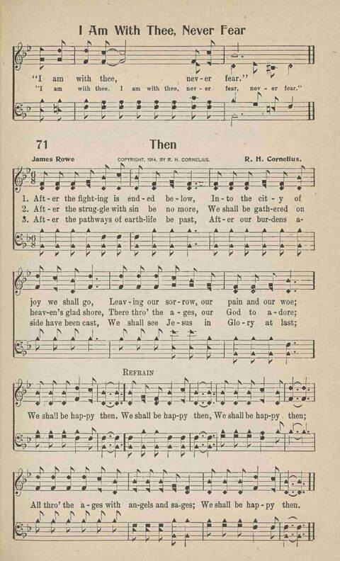 Home Gospel Songs: A Collectioni of Gospel Songs for Church, Sunday School, Evangelistic Meetings and All Relgious Gatherings page 71