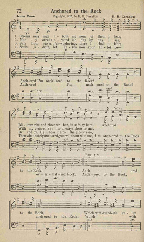 Home Gospel Songs: A Collectioni of Gospel Songs for Church, Sunday School, Evangelistic Meetings and All Relgious Gatherings page 72