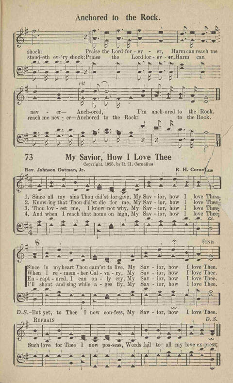 Home Gospel Songs: A Collectioni of Gospel Songs for Church, Sunday School, Evangelistic Meetings and All Relgious Gatherings page 73
