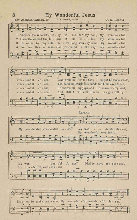 Home Gospel Songs: A Collectioni of Gospel Songs for Church, Sunday School, Evangelistic Meetings and All Relgious Gatherings page 8