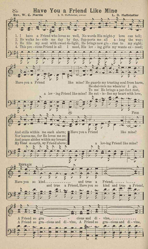 Home Gospel Songs: A Collectioni of Gospel Songs for Church, Sunday School, Evangelistic Meetings and All Relgious Gatherings page 82