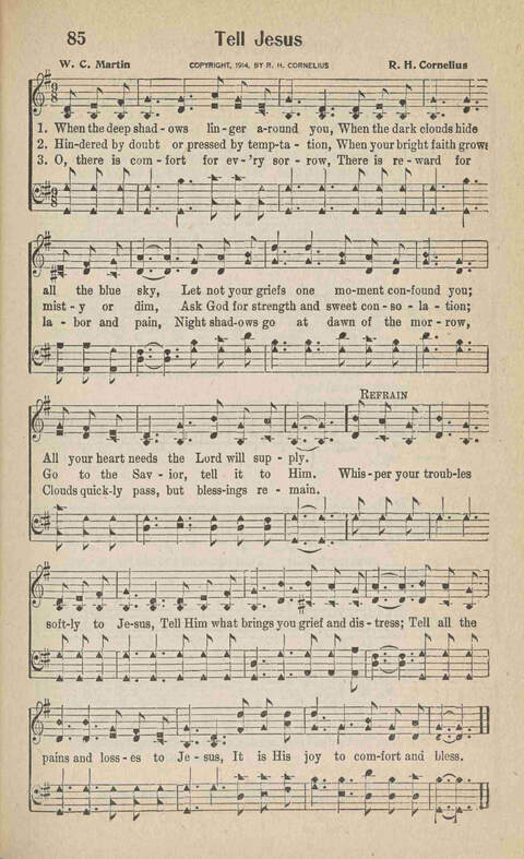 Home Gospel Songs: A Collectioni of Gospel Songs for Church, Sunday School, Evangelistic Meetings and All Relgious Gatherings page 85