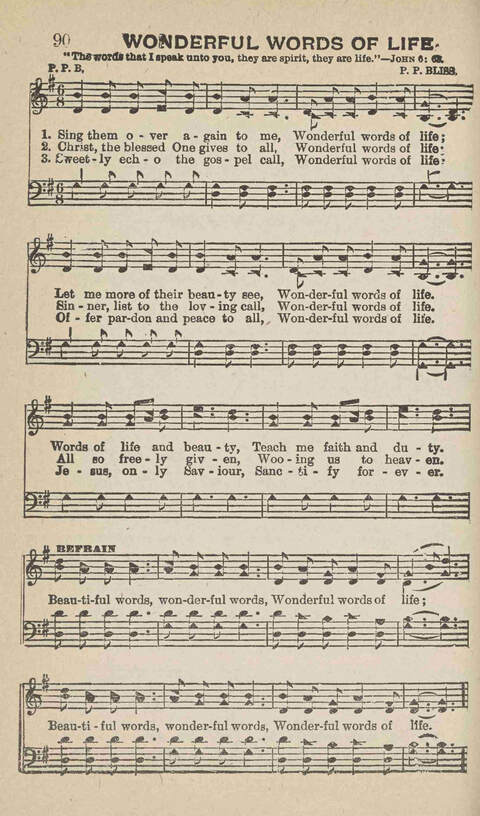 Home Gospel Songs: A Collectioni of Gospel Songs for Church, Sunday School, Evangelistic Meetings and All Relgious Gatherings page 90