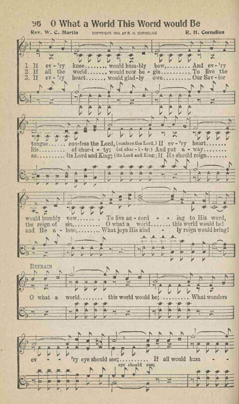 Home Gospel Songs: A Collectioni of Gospel Songs for Church, Sunday School, Evangelistic Meetings and All Relgious Gatherings page 96