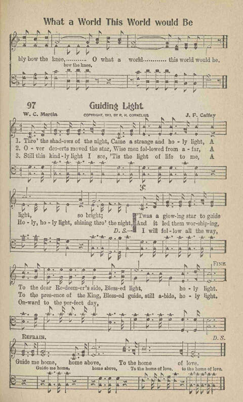 Home Gospel Songs: A Collectioni of Gospel Songs for Church, Sunday School, Evangelistic Meetings and All Relgious Gatherings page 97