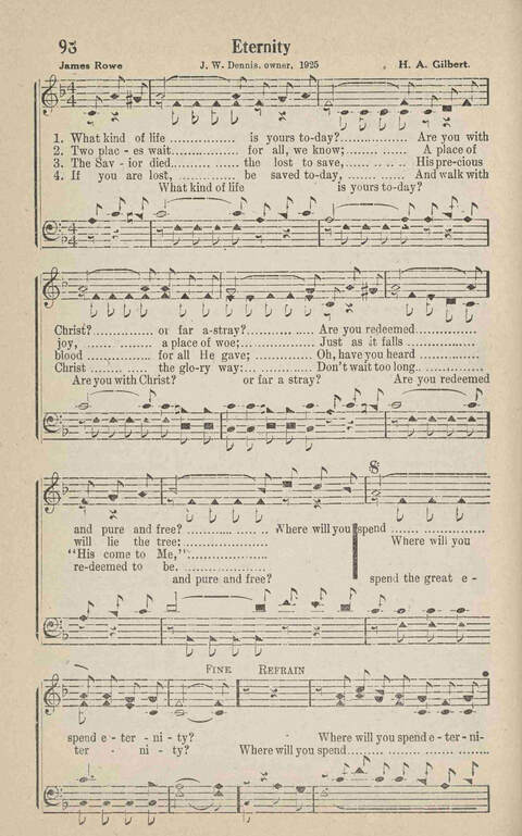 Home Gospel Songs: A Collectioni of Gospel Songs for Church, Sunday School, Evangelistic Meetings and All Relgious Gatherings page 98