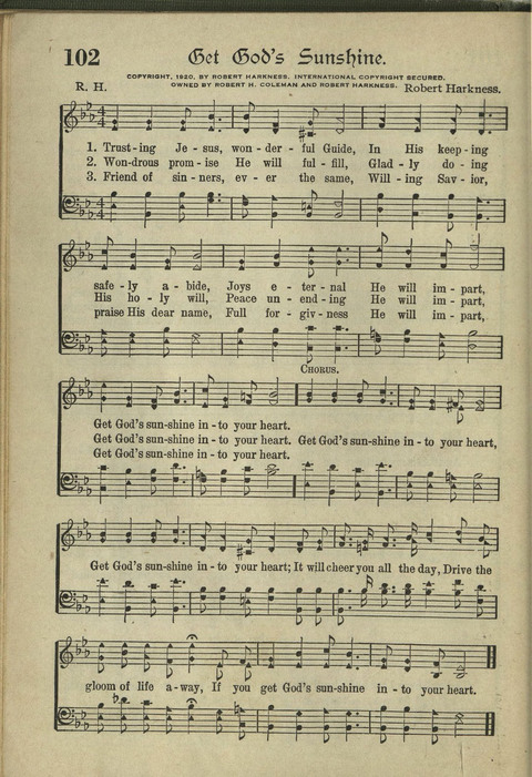 Harvest Hymns: Singable Gospel Songs page 102