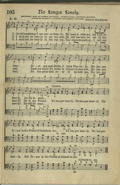 Harvest Hymns: Singable Gospel Songs page 105