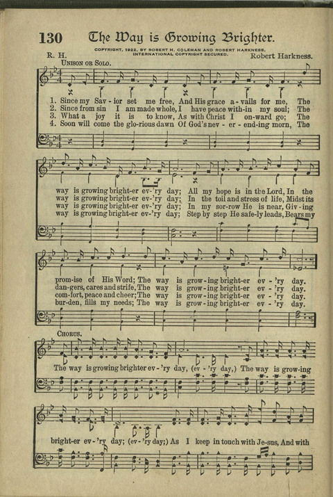 Harvest Hymns: Singable Gospel Songs page 130