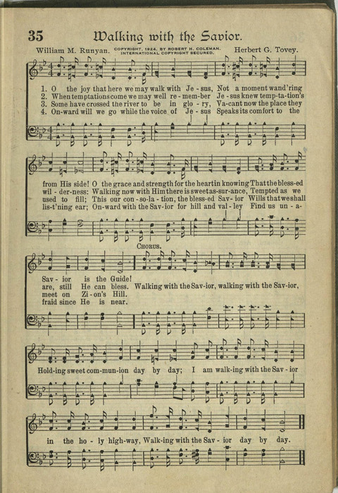 Harvest Hymns: Singable Gospel Songs page 35