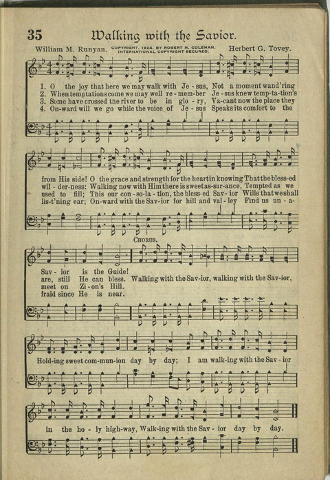 Harvest Hymns: Singable Gospel Songs page 35