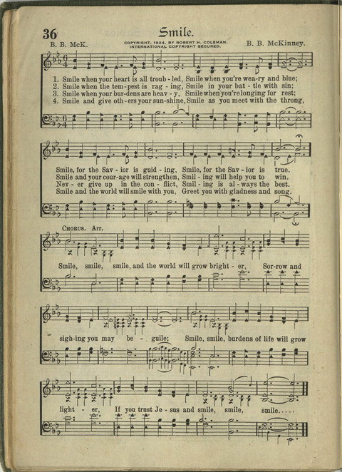 Harvest Hymns: Singable Gospel Songs page 36