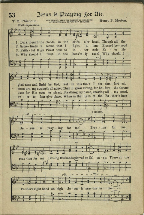 Harvest Hymns: Singable Gospel Songs page 53