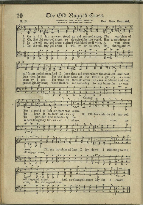 Harvest Hymns: Singable Gospel Songs page 70