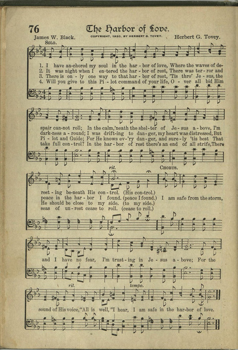 Harvest Hymns: Singable Gospel Songs page 76