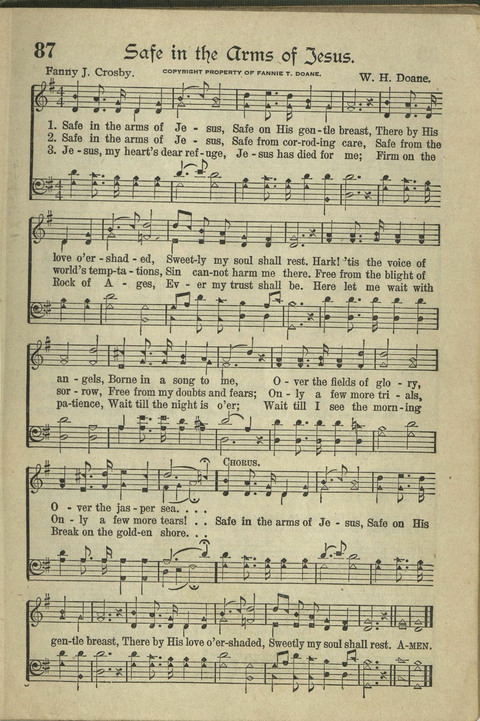 Harvest Hymns: Singable Gospel Songs page 87