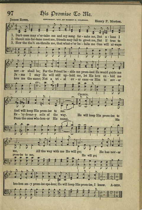 Harvest Hymns: Singable Gospel Songs page 97