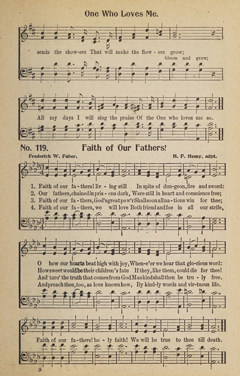 Hosanna in the Highest: a choice selection of beautiful gospel songs for the Sunday school, church, the home, and evangelistic services page 119