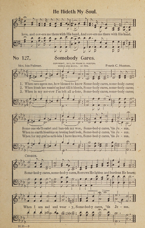 Hosanna in the Highest: a choice selection of beautiful gospel songs for the Sunday school, church, the home, and evangelistic services page 127