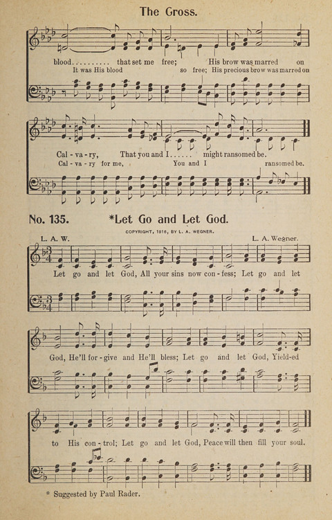 Hosanna in the Highest: a choice selection of beautiful gospel songs for the Sunday school, church, the home, and evangelistic services page 135