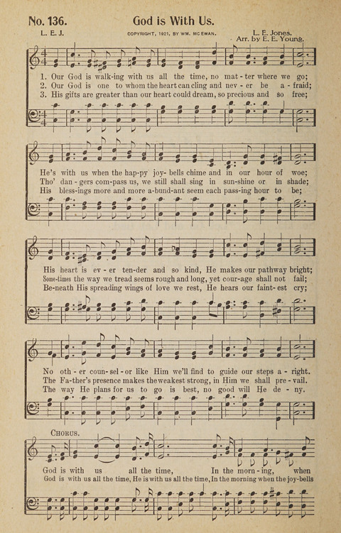 Hosanna in the Highest: a choice selection of beautiful gospel songs for the Sunday school, church, the home, and evangelistic services page 136