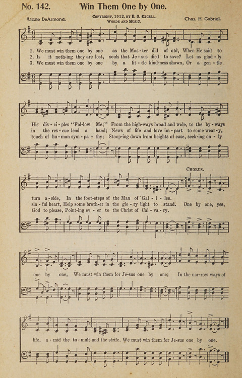Hosanna in the Highest: a choice selection of beautiful gospel songs for the Sunday school, church, the home, and evangelistic services page 142