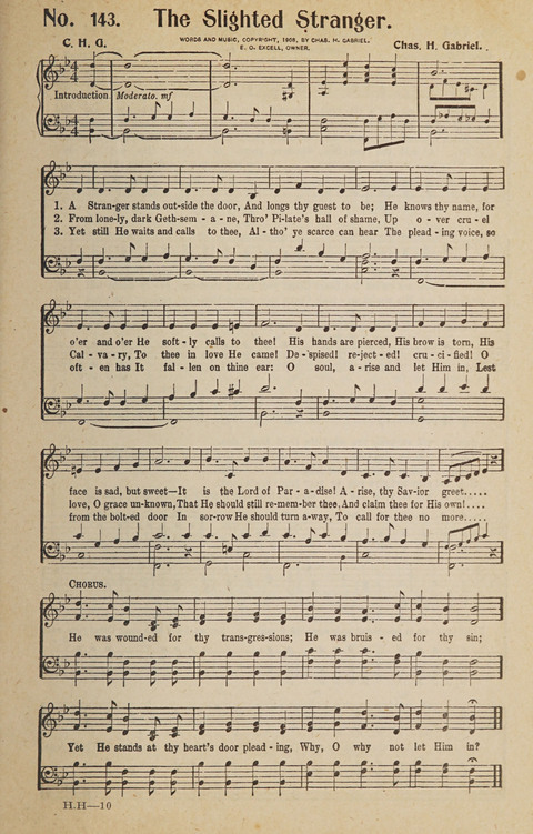 Hosanna in the Highest: a choice selection of beautiful gospel songs for the Sunday school, church, the home, and evangelistic services page 143