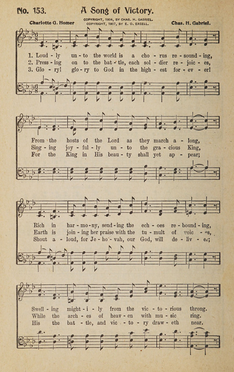 Hosanna in the Highest: a choice selection of beautiful gospel songs for the Sunday school, church, the home, and evangelistic services page 156