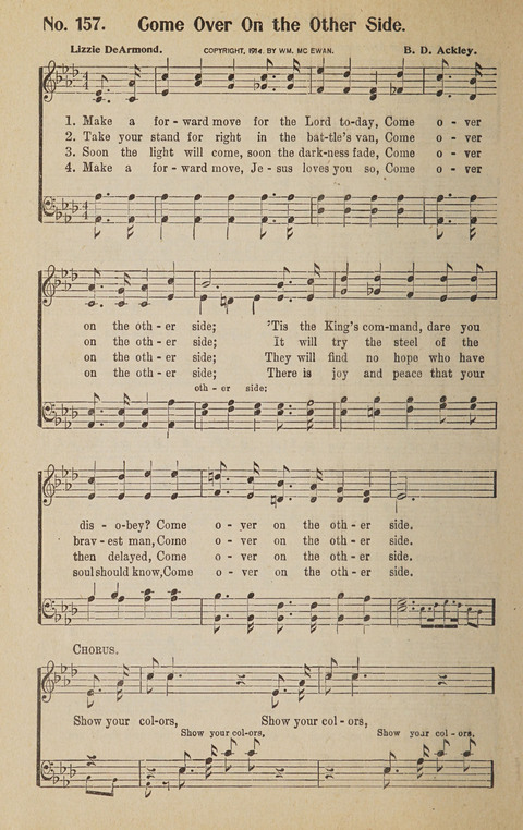 Hosanna in the Highest: a choice selection of beautiful gospel songs for the Sunday school, church, the home, and evangelistic services page 164