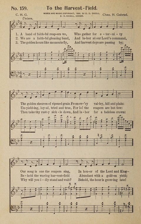 Hosanna in the Highest: a choice selection of beautiful gospel songs for the Sunday school, church, the home, and evangelistic services page 168