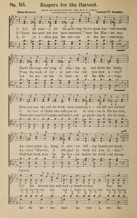 Hosanna in the Highest: a choice selection of beautiful gospel songs for the Sunday school, church, the home, and evangelistic services page 172