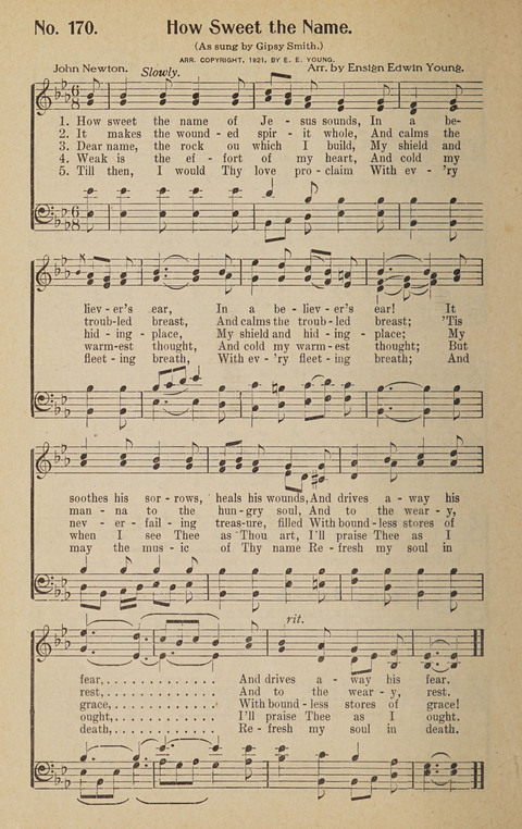 Hosanna in the Highest: a choice selection of beautiful gospel songs for the Sunday school, church, the home, and evangelistic services page 186