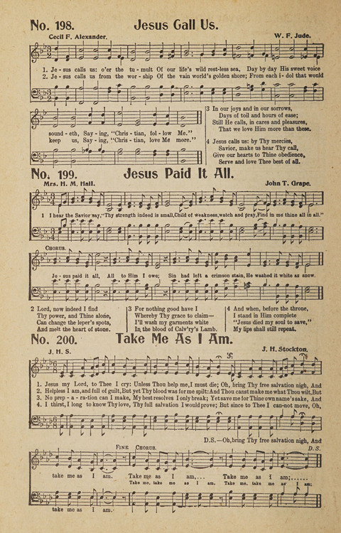 Hosanna in the Highest: a choice selection of beautiful gospel songs for the Sunday school, church, the home, and evangelistic services page 204