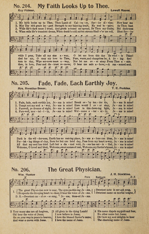 Hosanna in the Highest: a choice selection of beautiful gospel songs for the Sunday school, church, the home, and evangelistic services page 206
