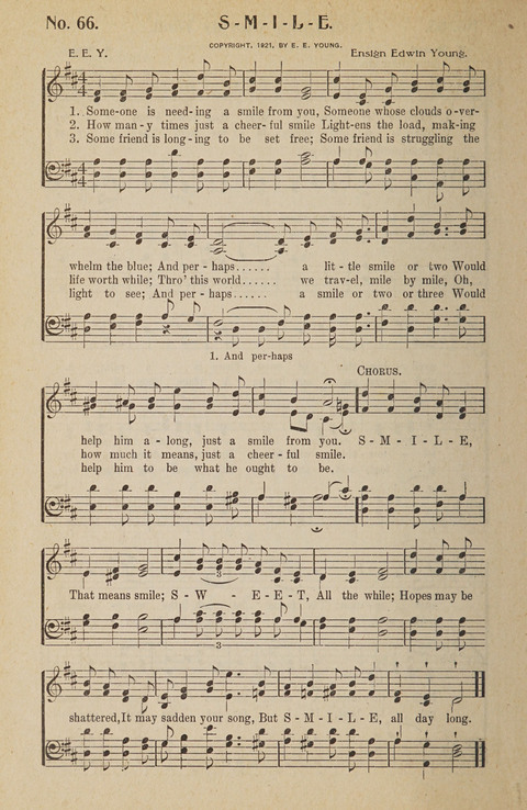 Hosanna in the Highest: a choice selection of beautiful gospel songs for the Sunday school, church, the home, and evangelistic services page 66