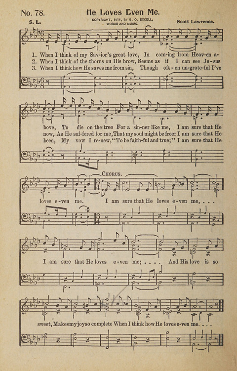 Hosanna in the Highest: a choice selection of beautiful gospel songs for the Sunday school, church, the home, and evangelistic services page 78