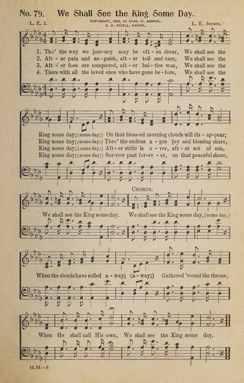 Hosanna in the Highest: a choice selection of beautiful gospel songs for the Sunday school, church, the home, and evangelistic services page 79