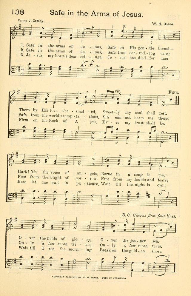 Hallowed Hymns, New And Old 138. Safe In The Arms Of Jesus 