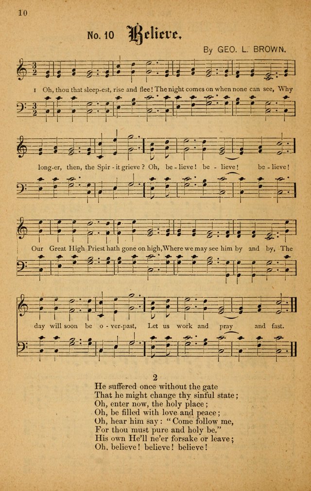 The Highway Hymnal: a choice collection of popular hymns and music, new and old. Arranged for the work in camp, convention, church and home page 10