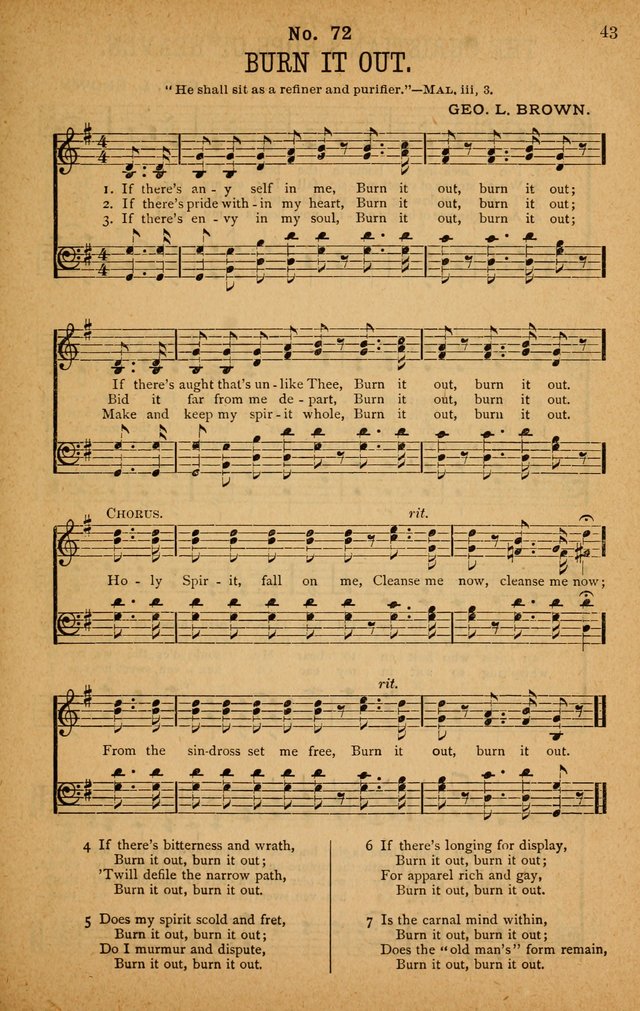 The Highway Hymnal: a choice collection of popular hymns and music, new and old. Arranged for the work in camp, convention, church and home page 43