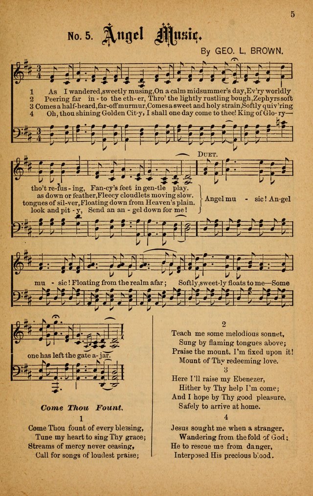 The Highway Hymnal: a choice collection of popular hymns and music, new and old. Arranged for the work in camp, convention, church and home page 5